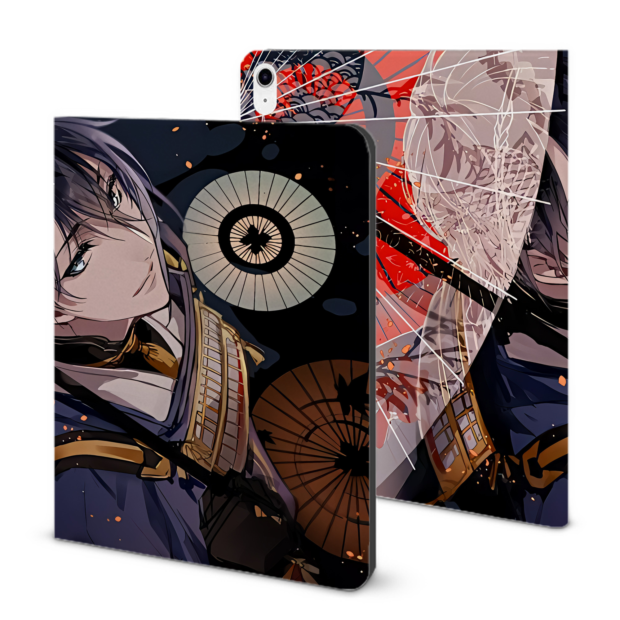 （画像用） 刀剣乱舞 Touken Ranbu IPad ケース ブック型 PUレザー TPU 耐衝撃 軽量 薄型 ペン収納なし 全面保護 IPad 各モデル対応